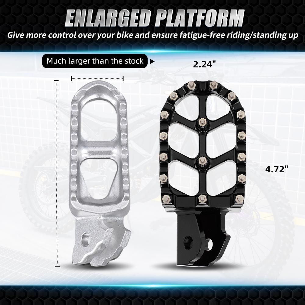 Motorcycle CNC Foot Peg For E ride Pro SS Aluminum Motorcycles Accessories Footpeg Footpedal Electric Dirt Pit Bike E-bike