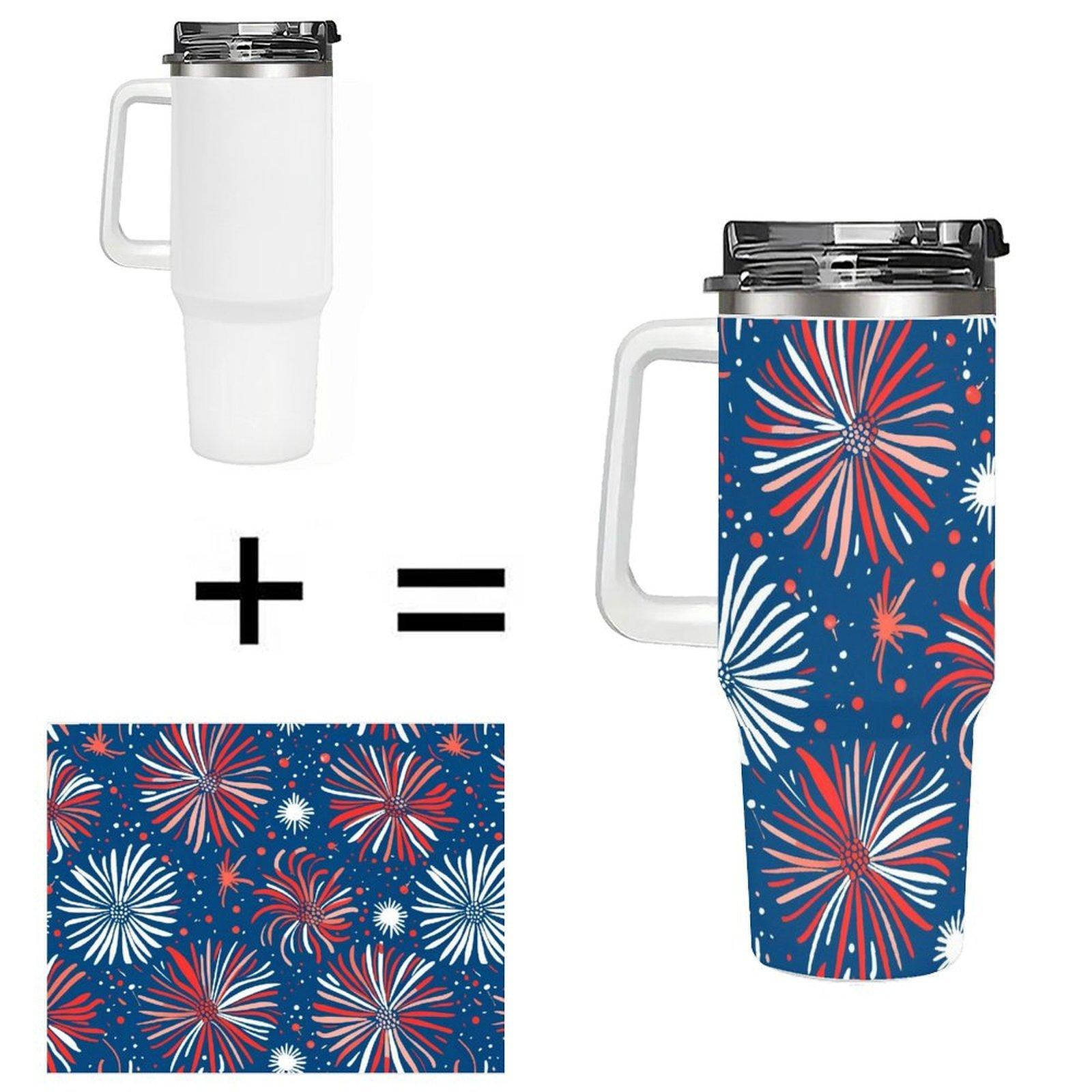 40oz Sublimation Blank Drink Cup  Drop Shipping Double Wall Vacuum Mug for Bar Cafe Custom Logo 40oz(1133.98g) белый