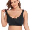 Wire-free Lace Large Cup Thin Plus Size Underwear European and American Large Size Bra