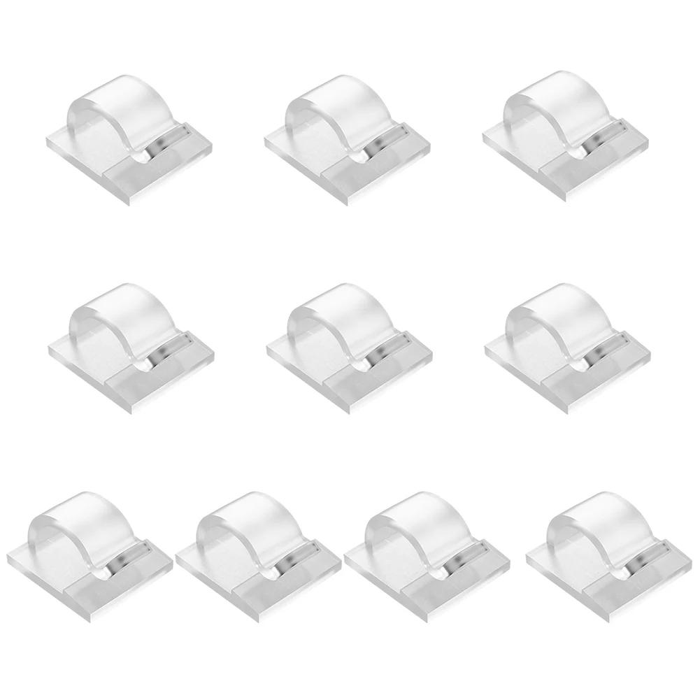 

10 шт. зажимов для уличных гирлянд с водонепроницаемыми клейкими полосками, крючки для украшений на открытом воздухе, устойчивые к ультрафиолетовому излучению держатели для веревок