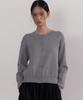 38Comeoncommon Crew Neck Cardigan (Melange Gray)