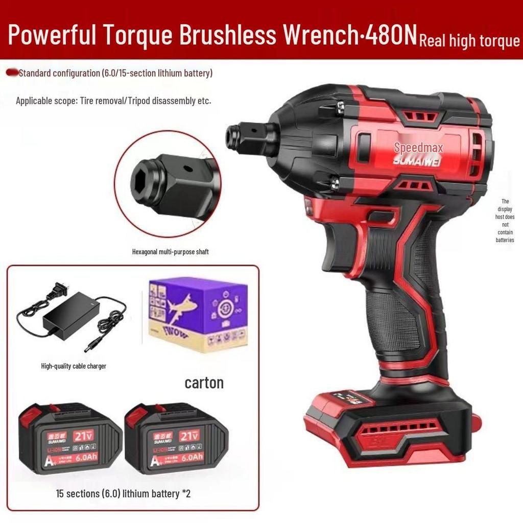 High Torque Brushless Electric Impact Wrench for Ironworkers and Carpenters