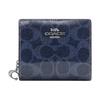Snap Wallet Coated Canvas Wallet Women's Dark Blue CAP13-SVD9