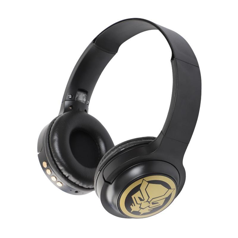 

Беспроводные Bluetooth-наушники Marvel, объемный звук HIFI, складные наушники для ноутбука с микрофоном для детей, аниме-мультфильм «Капитан Америка» Pakcage:30*25*15cm чёрный