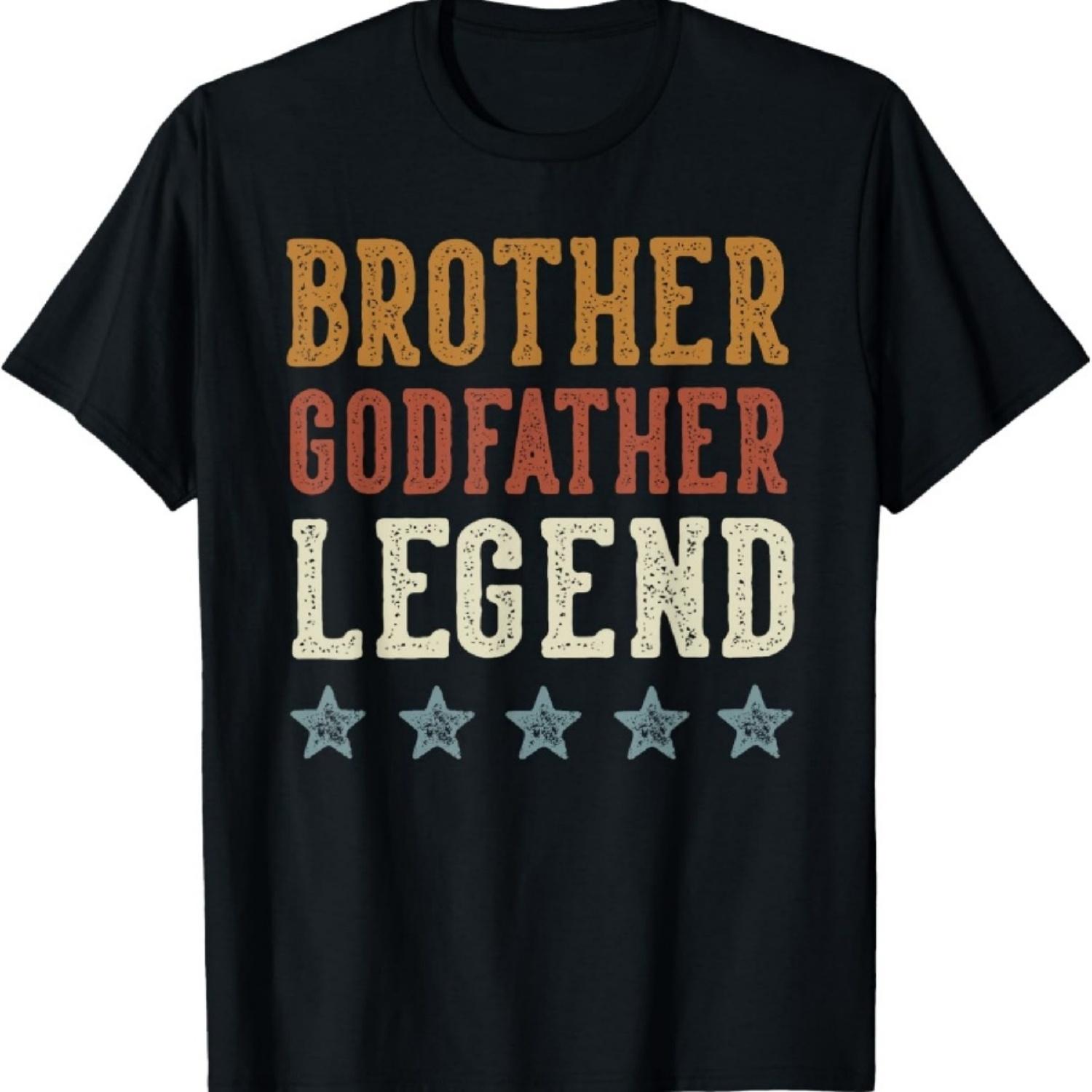 

Футболка Brother Godfather Legend Classic Retro с состаренной надписью XXXXXL чёрный