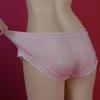 Sissy Lingerie For Men Silky Cute Cartoon Lace Sheer Panties Camel Toe Underwear Crossdresser Mesh See Through Lingerie