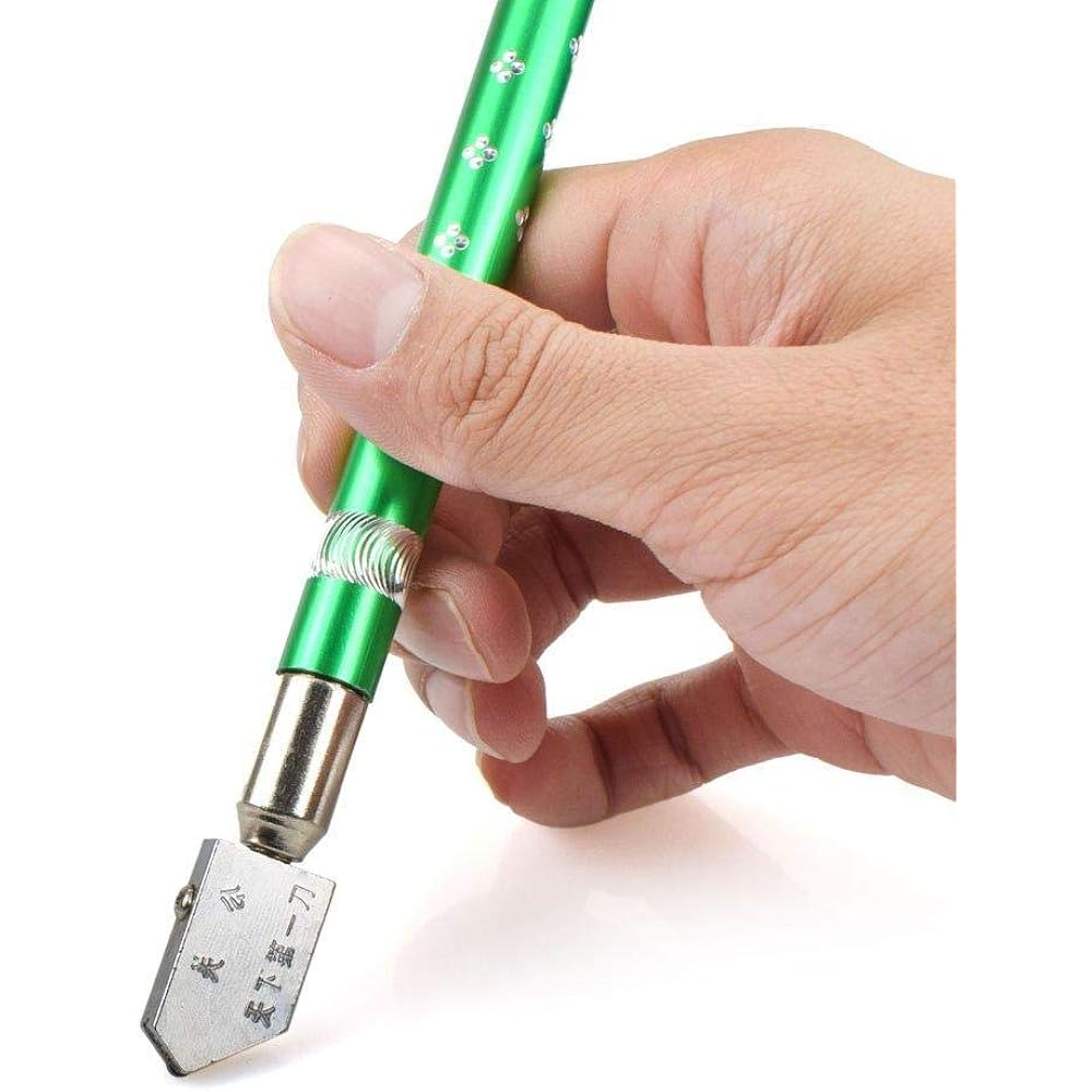 TOYO Oil Glass Cutter - 138° Brass Handle Cutting Angle - TC 17 B