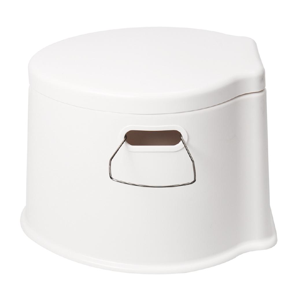 Portable Toilet Potty Commode Flush for the Elderly Travel Camping Hiking Outdoor Assists Disabled Elderly or Handicapped