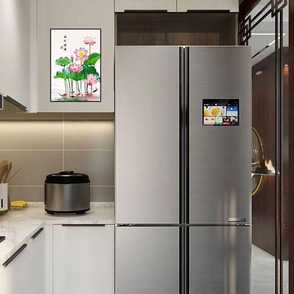 Large Lotus Wall Sticker Anti-static Glass Door Sticker New Decorative Sticker Bedroom
