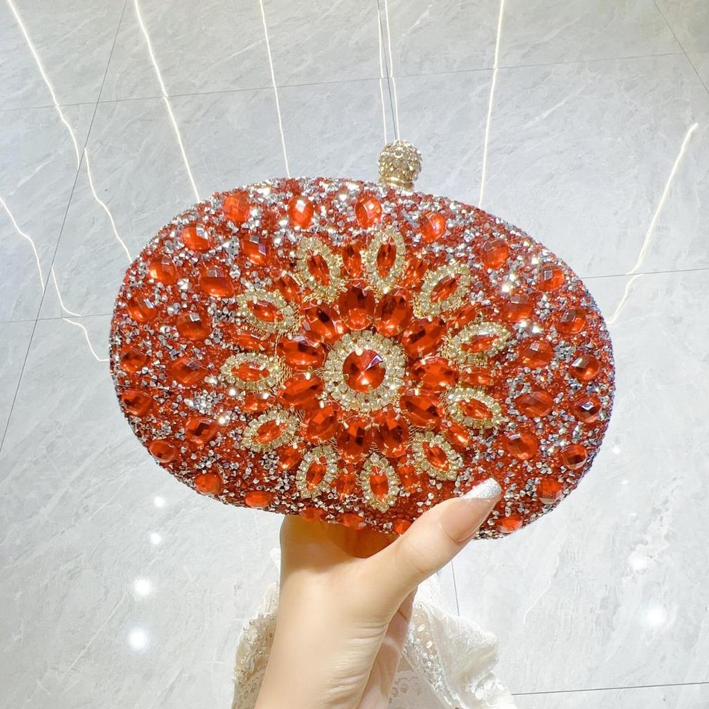 Europäische und amerikanische Retro-Clutch mit Diamanten: Elegante Prinzessinnen-Handtasche für Bar, KTV-Party oder Abendessen.