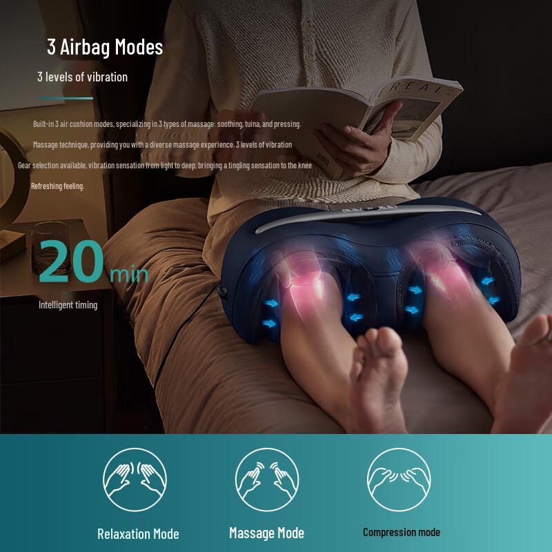 Philips 3D Airwave Knee Massager with Heat and Vibration