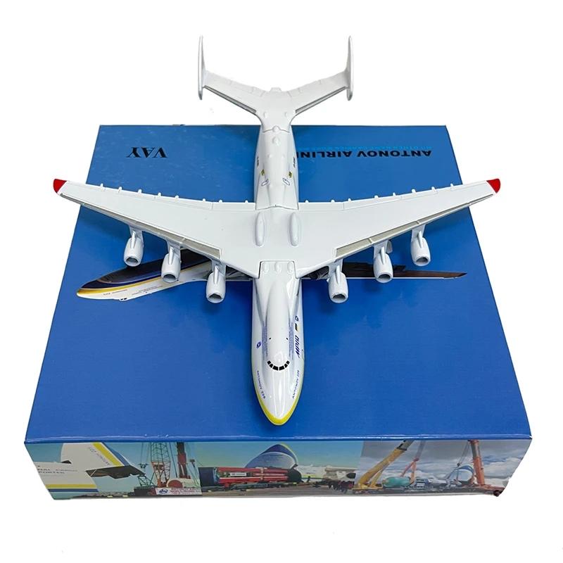 20cm Ukraine Antonov AN225 Mriya Metal Model Airplane 1:400 Scale Aircraft Aviation Miniature Plane for Collections