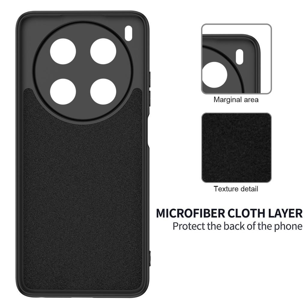 For ZTE Blade V70 Max Liquid Silicone Case Phone Back Cover with Hand Strap