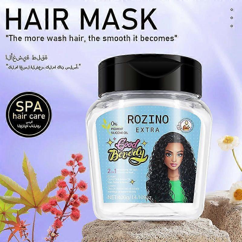 2-in-1 Pflegespülung und Styling-Creme, Beseitigt Frizz, Für lockiges Haar, Spendet Feuchtigkeit, Geschmeidig & Glatt, 400g