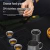 Xinjingzhou Outdoor 304 Stainless Steel Camping Tea Kettle Set