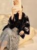 Winter Velvet Embroidered Gourd Short Down Jacket & Skirt Set, Women's New Chinese Style (NZ038)