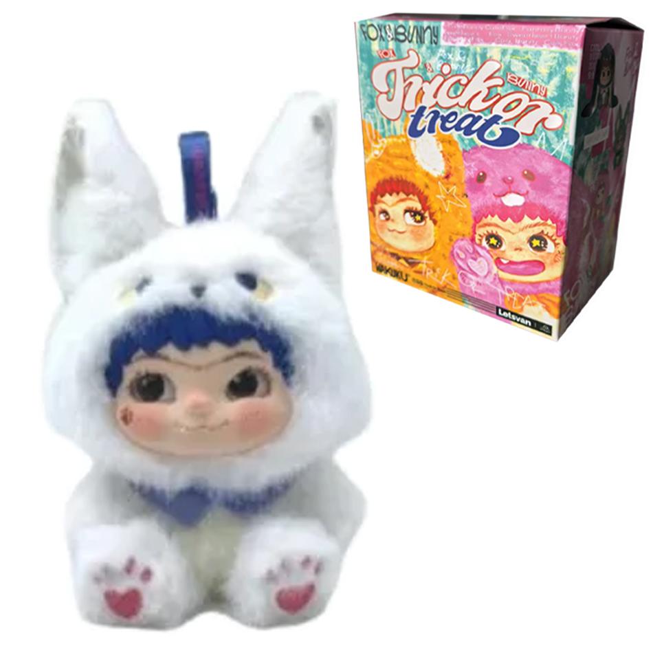 Cute Wakuku Birthday Christma Gift Ornament Mystery Box Wakuku Fox & Bunny Mischief Diary Series Blind Box Plush Pendant