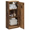 Wall Mounted Washbasin Vanity Unit Reclaimed Wood Look 35 x 20 x 81 cm
