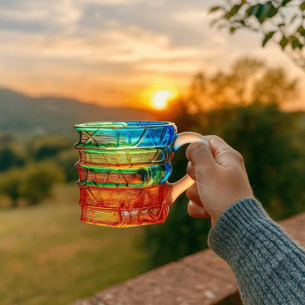 High Borosilicate Glass Book-Shaped Glass Mug Stacked Book Coffee Mugs  Collection Gifts