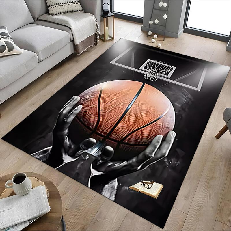 1pc Basketball Hoop Carpet, Office Rug Outdoor Mat Home Decor Area Carpet Festival