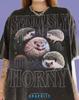Seriously Horny Hedgehog Cactus Funny Animal Lover Comfort Colors® Tshirt, Wildlife Nature Prickly Pet Retro Vintage Humor Tees,