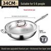 German Fish Scale Hammered Pure Titanium Wok - Uncoated Non-Stick Stir-Fry Pan for Induction Cookers.