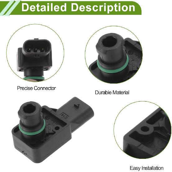 Manifold Absolute Pressure MAP Sensor for Ram 1500 2011-2019 No.0261230527/68371847AA/5101120AB/A0041533228 1 Pc