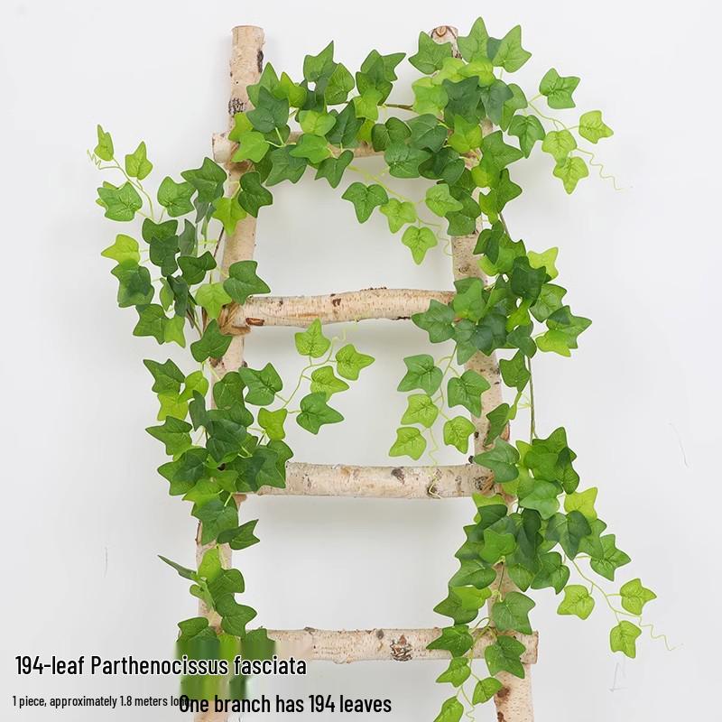 Artificial Rattan Green Pothos Leaf Vine: Decorative Plastic Plant for Ceiling or Home Décor