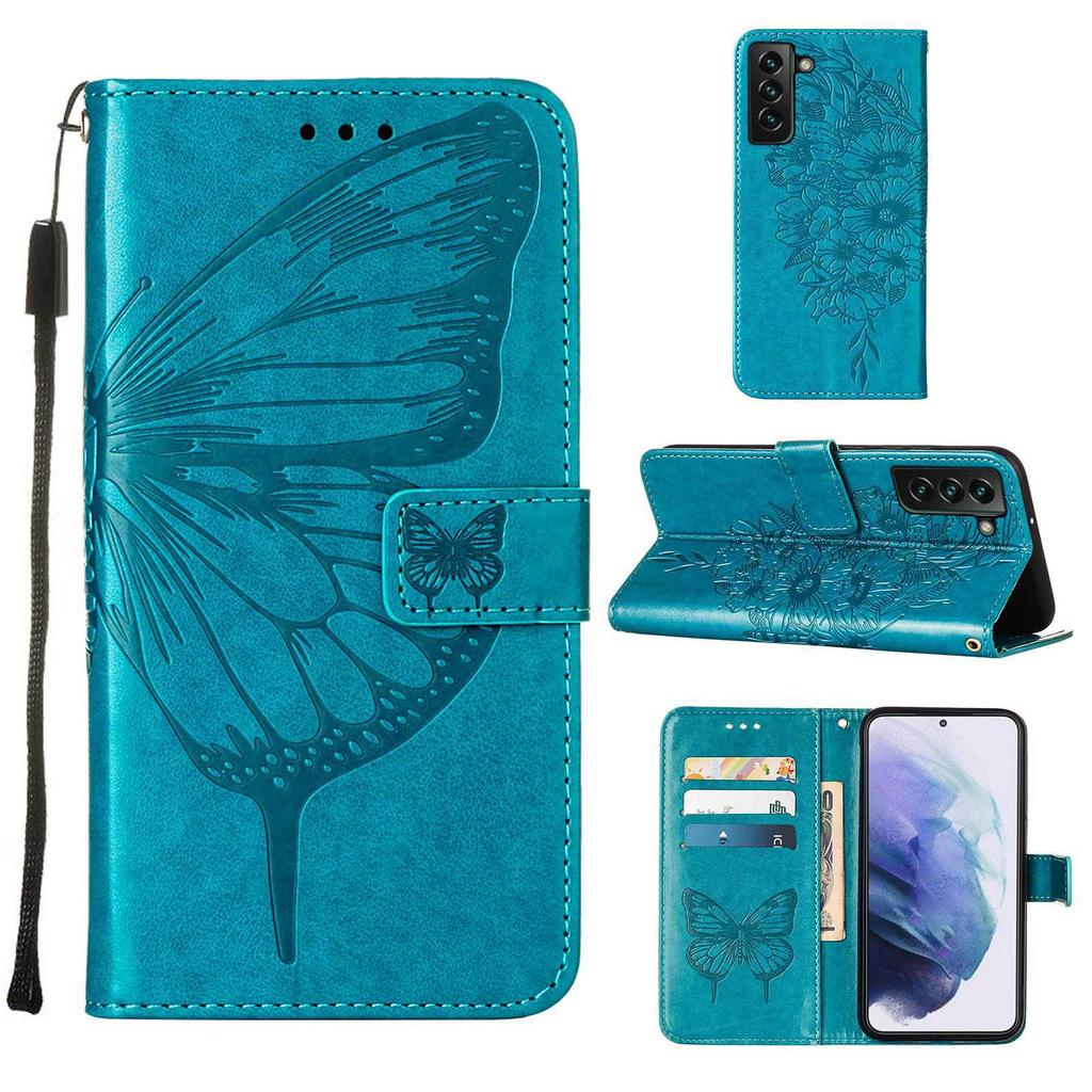Embossed Butterfly Case for Cubot P90 Phone, Card Slot Flip Cover, Note60 Protective Case, X100