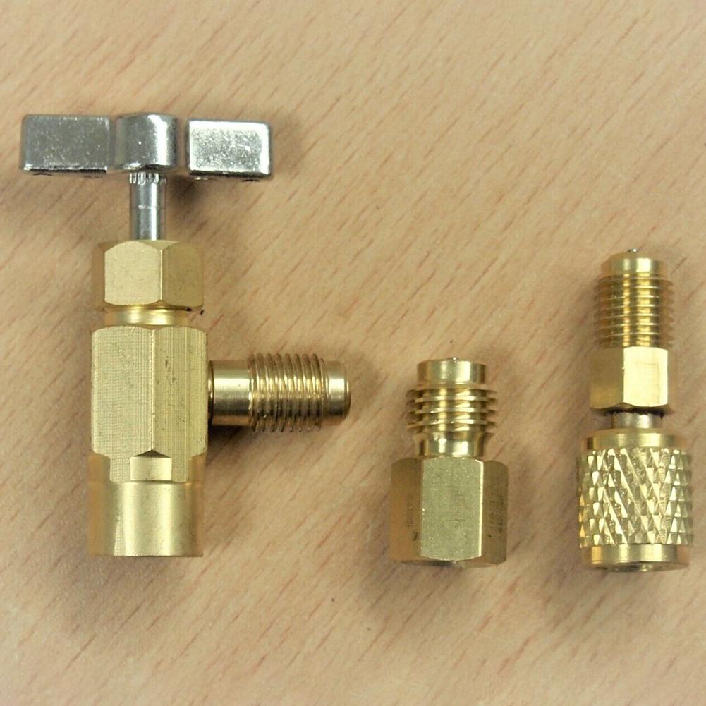 ADAPTERE 1/4\" SAE 3 stk/sett Tilbehør Passer For R12 R134a