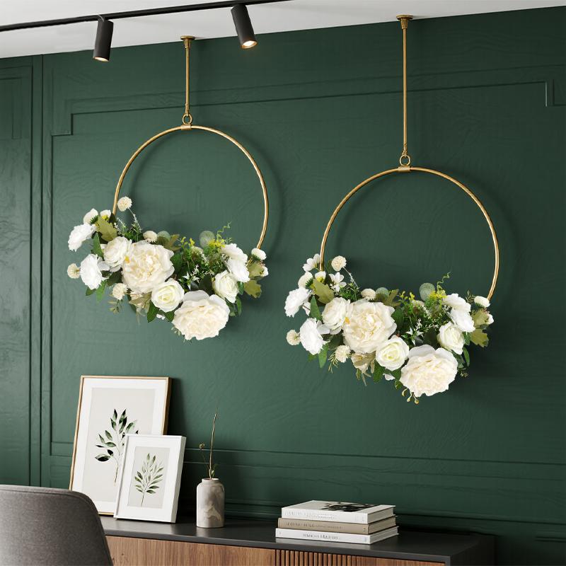 Cross-Border Artificial Flower Garland Home Decoration Wedding Birthday Party Wedding Hotel Scene Decoration Hanging Ornaments