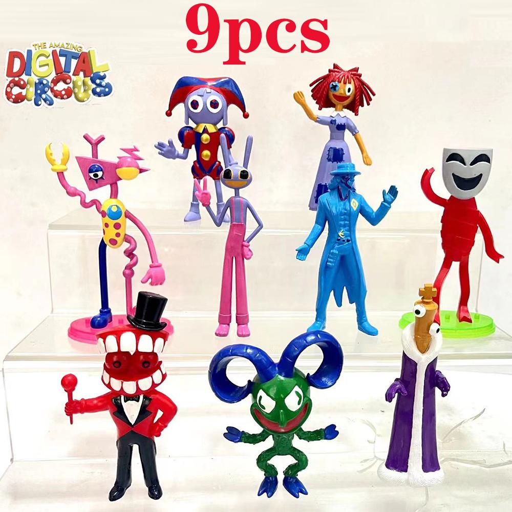 6-12Pcs Cartoon Characters Figura Model PVC The Amazing Digital Circus Anime Action & Toy Figures For Kids Birthday Gift