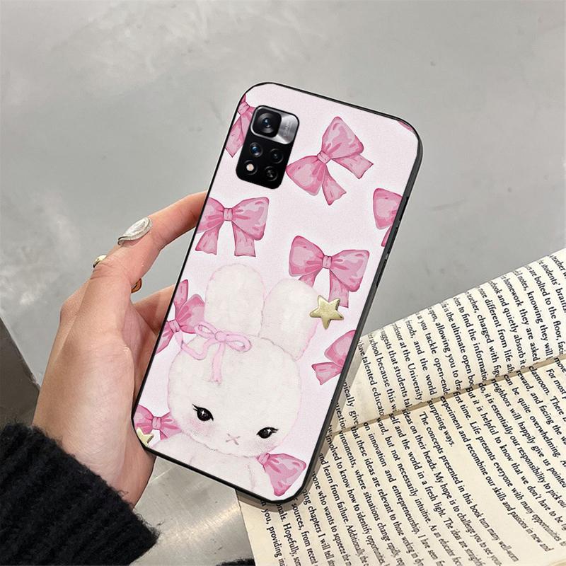 

Cute Rabbit Cartoon Carcasa Funda Phone Case For Xiaomi Redmi note 14 Pro Plus 14 13 12 11 10 Pro 14S 12S 11S Redmi 14C 13C Redmi Note 12S
