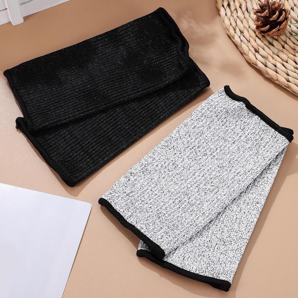 2 Pairs Arm Protectors, Protection Sleeves Forearm Covers Industrial Forearm Protectors Thin Skin and Bruising Cut Resistant Sleeve Level for