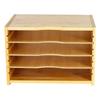WKWKER File Organizer with 3 Adjustable Layers, Letter Case, Bamboo File Box, Desktop Storage, Office & Home Supplies, Document Case (Natural)