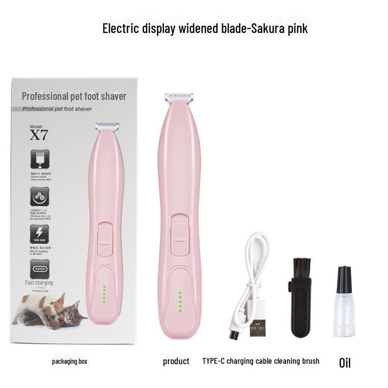 

Аккумуляторный триммер для кошек и собак со светодиодной подсветкой