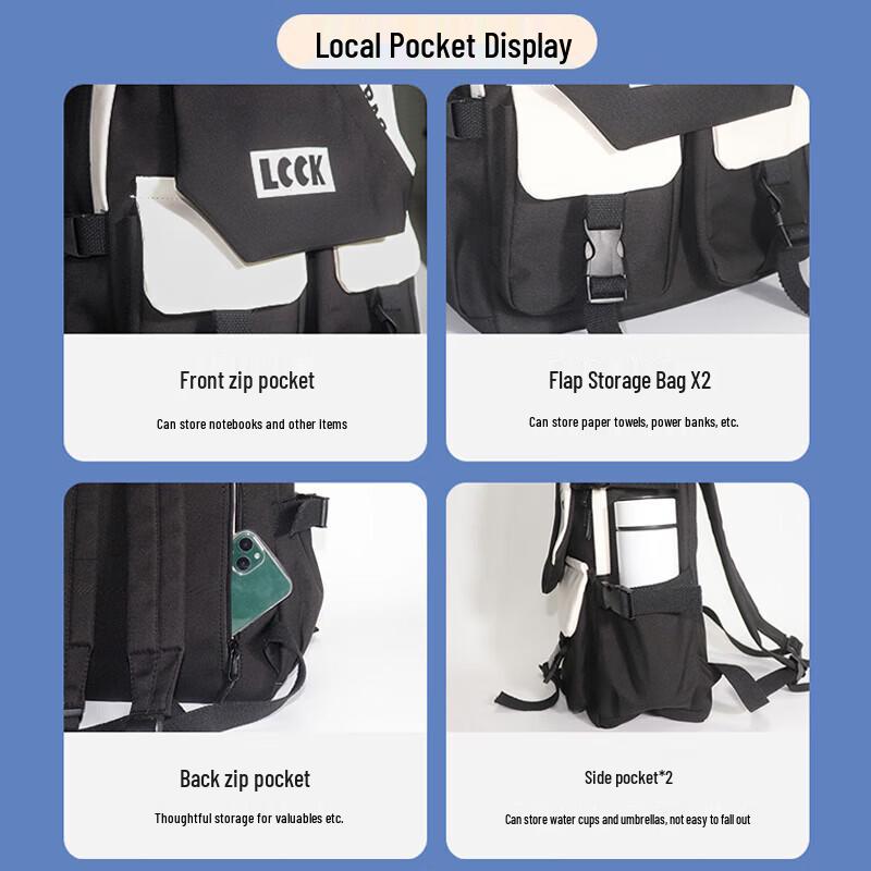 VICTORIATOURIST S8067 Large Capacity School Laptop Backpack