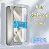 Für Galaxy S24 S25 Ultra A54 S23 PLUS S22 S21 S20 M54 A71 A53 Gehärtetes Glasfolie 2er-Pack mit Installationskit