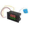 2 in 1 Volt Amp Meter 600V 20A Dual Digital Display LED Ammeter Voltmeter Gauge for Car Motorcycle