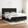 Maison Exclusive - Lattenrost-Bettgestell mit Matratze Schwarz 200x200 cm Stoff