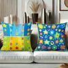 # Colorful Star Print Throw Pillow Covers Pattern Cushion Cover Suitable For Sofa Bedroom Car Pillow Cover