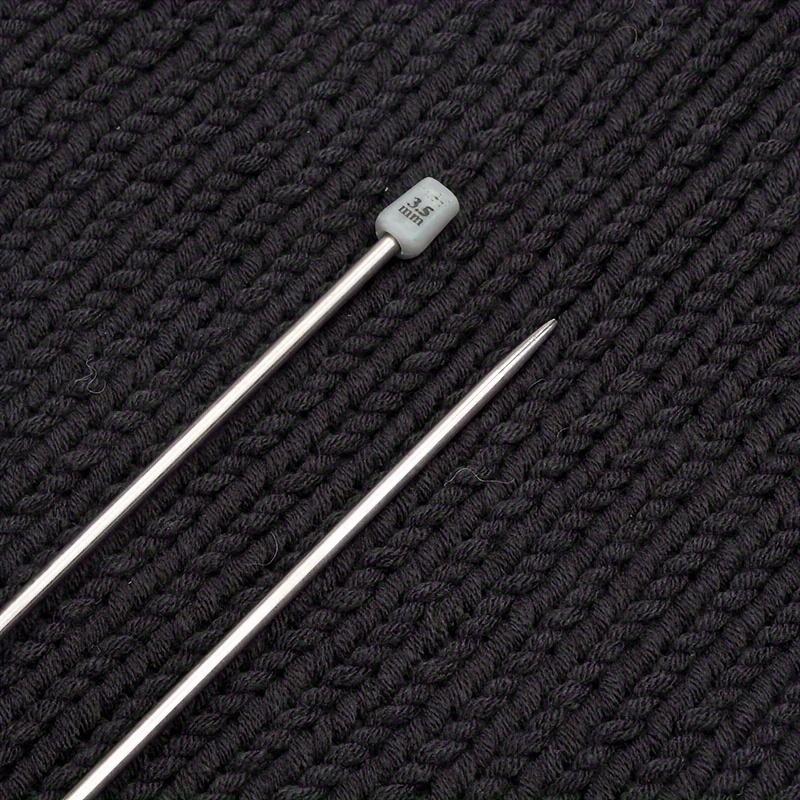 Knitting Needles, Metal Knitting Needles 35cm Long, Steel Knitting Needles for Beginners Adults, Single Point Knitting Pins 2.0mm,3.0mm,4.0.mm,5.0mm