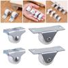8Pcs Trash Can Storage Box Laundry Basket Directional Casters Drawer Tray Accessories Plastic Furniture Pulley Small 1inch