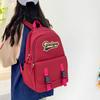 Four-Piece Backpack Set Letter Backpack Senior High School Student Schoolbag Unisex Large Capacity Lightweight Backpack
