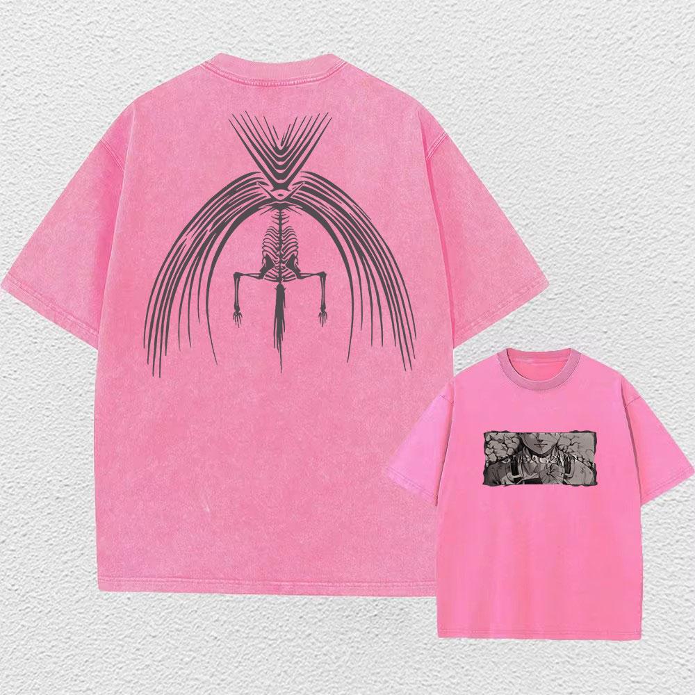2025 Anime Attack on Titan Trička Vintage Prané Tričko Harajuku Oversize Bavlněné Tričko Bavlna Móda Streetwear Unisex Top