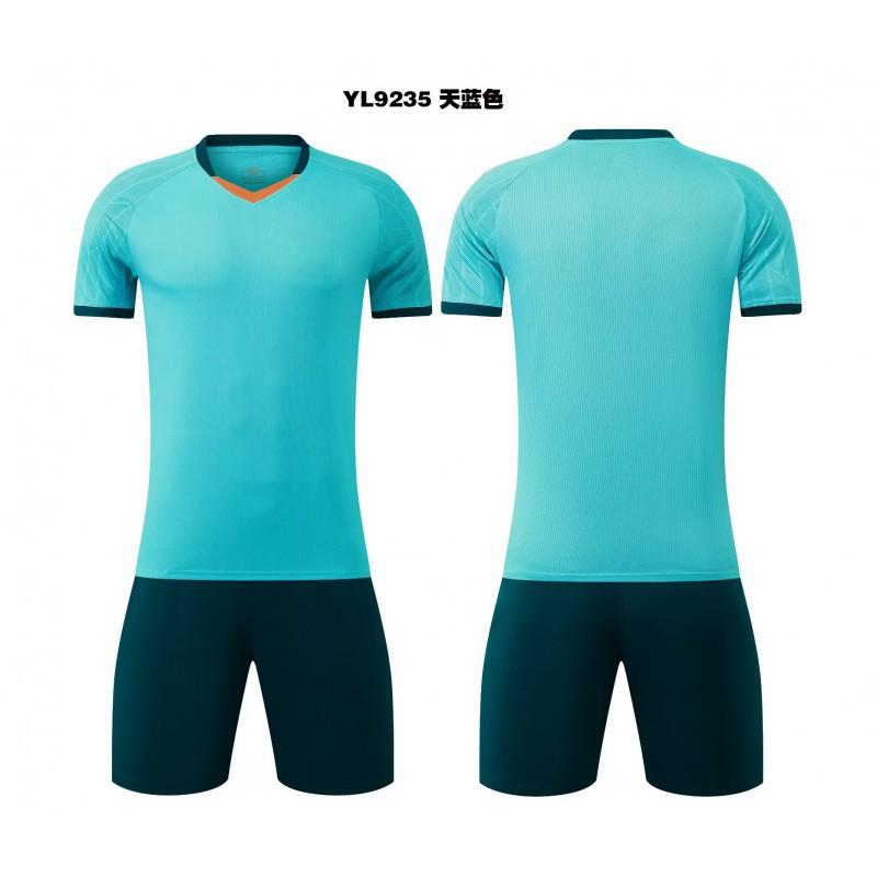 Factory Direct Sales New Football Training Clothes Adult Children s Pure Color XL Euro Code Adult