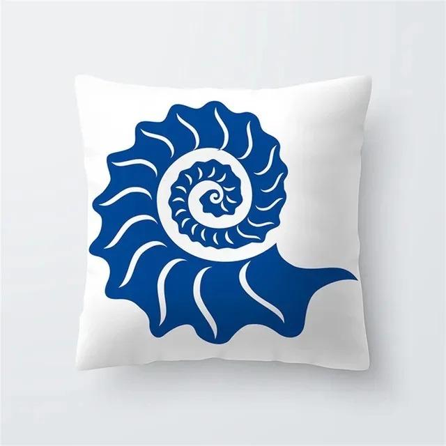 Home Living Room Sofa Car Interior Decorative Pillowcase Sailboat Anchor Marine Life Printed Cushion Pillowcase