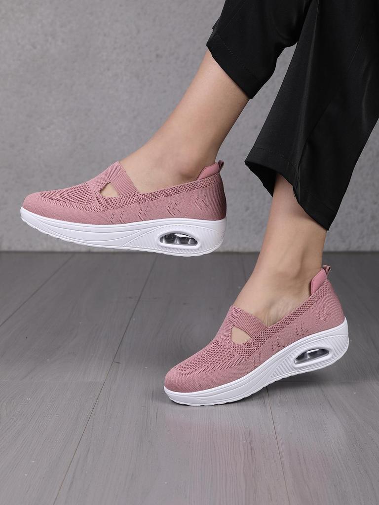Women's Mesh Summer Rocking Shoes with Velcro and Breathable Air Cushion