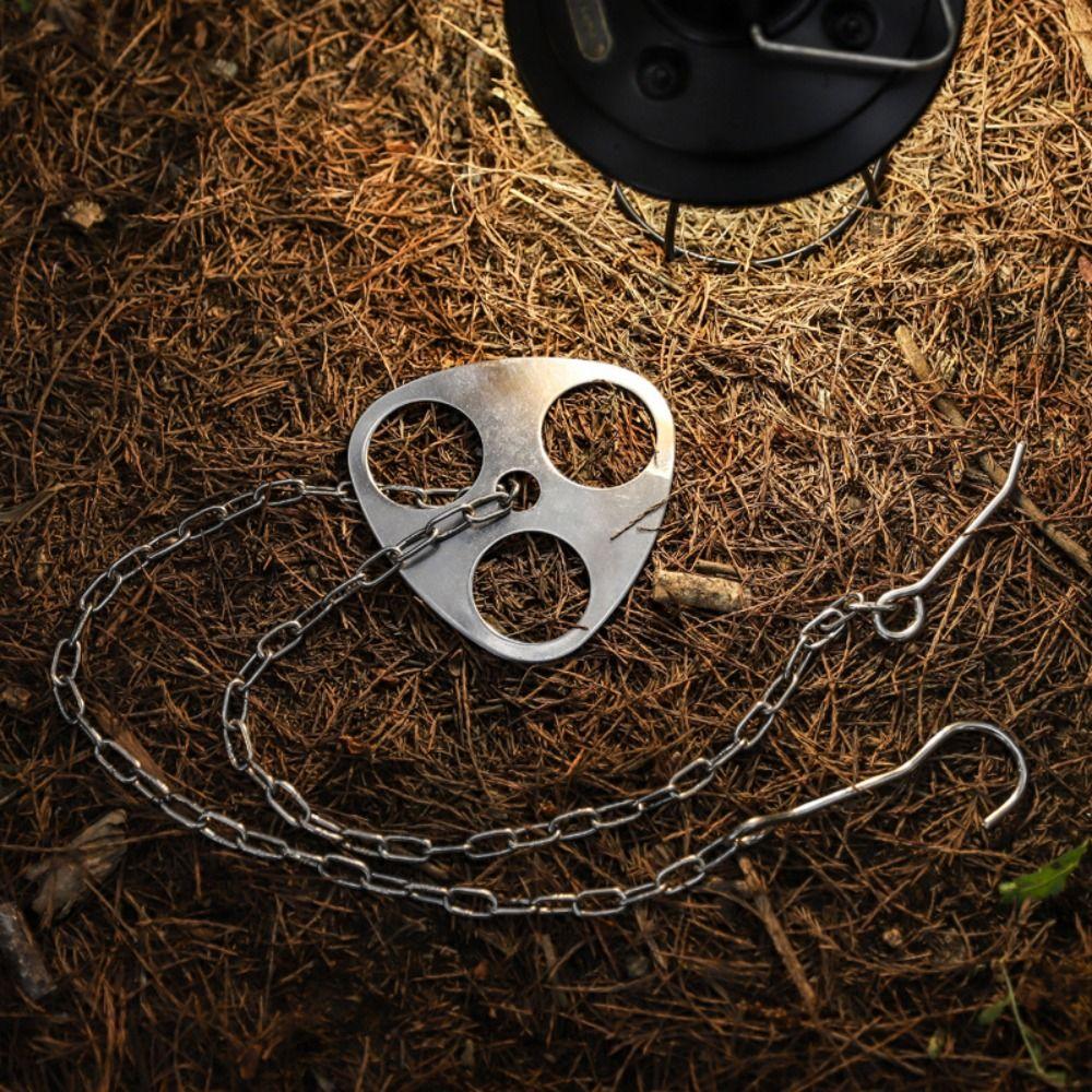 Detachable Outdoor Cooking Hanging Rack Stainless Steel Pot Rack Hanger  Bonfire Party