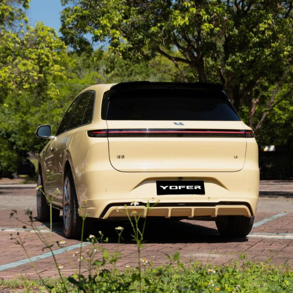 Compatible with Li Auto L9: YOFER body kit including front bumper, side skirts, rear wing, rear lip, rear bumper, corner protectors, front splitter.